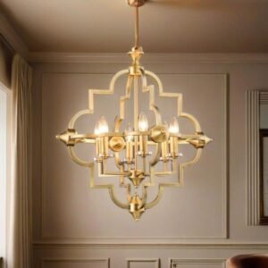 Pendant-Modern-6-Light-Geometric-Chandelier