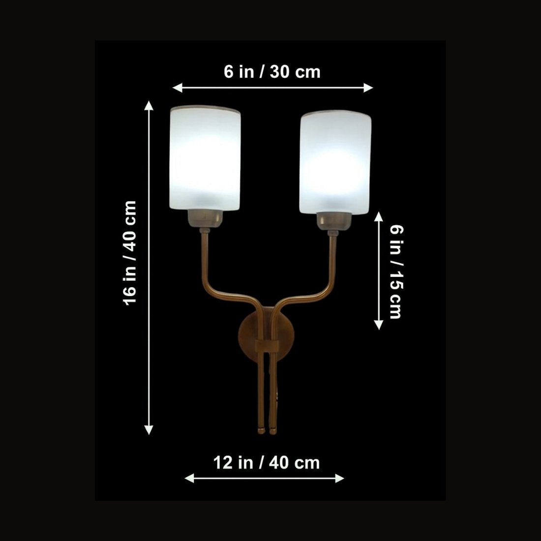 Dual-Arm-Wall-Chandelier