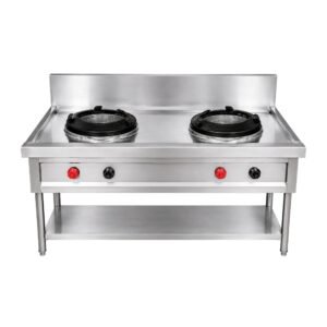 Double-Burner -Chinese-Gas-Range