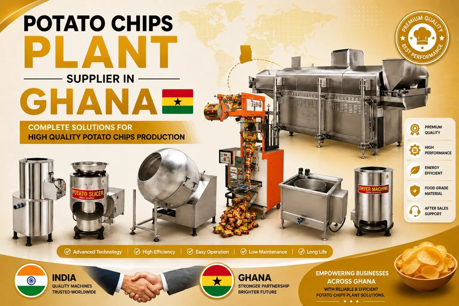 Potato Chips Machine Supplier In Ghana